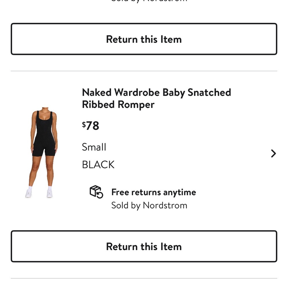 black naked wardrobe compression body suit